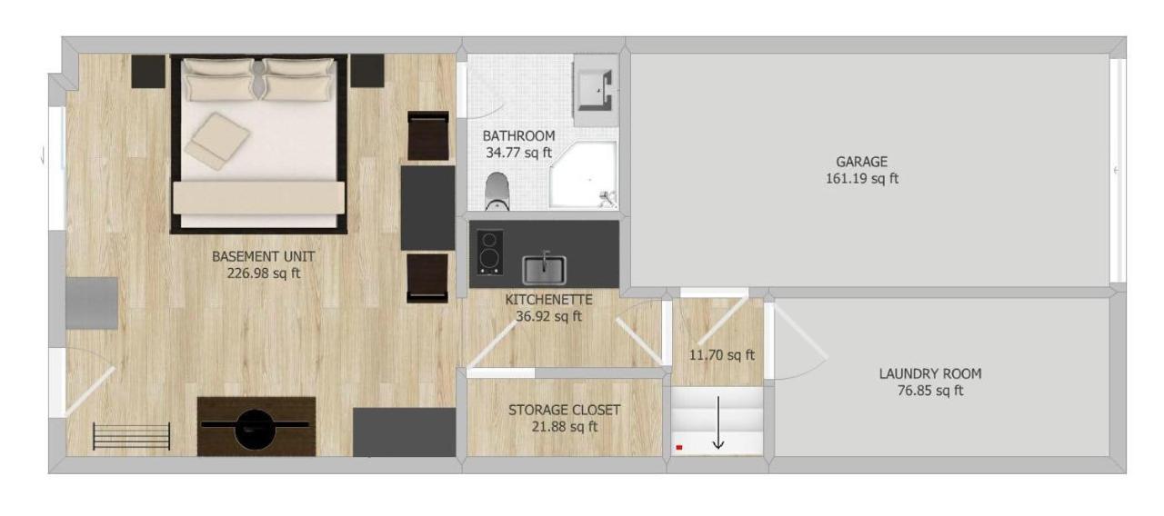 Modern Studio W King Bed - Central Ottawa Eksteriør bilde